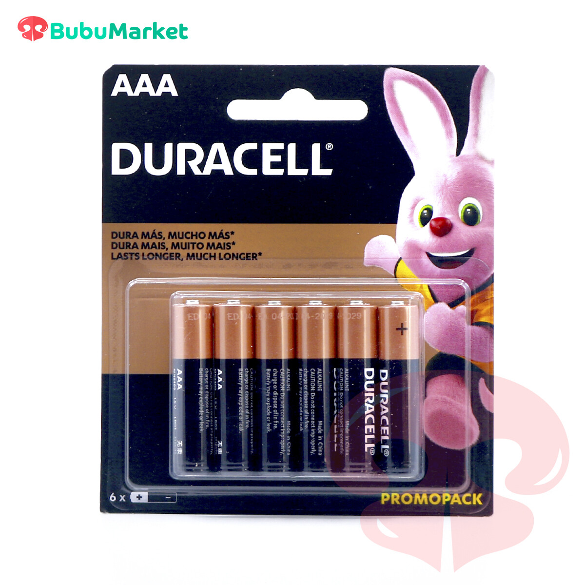 PILAS DURACELL (AAA) PACK DE 6 U. PILAS DURACELL (AAA) PACK DE 6 U.