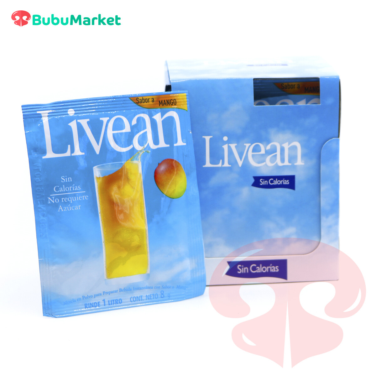 REFRESCO LIVEAN MANGO CAJA DE 25 SOBRES DE 9 GR. REFRESCO LIVEAN MANGO CAJA DE 25 SOBRES DE 9 GR.