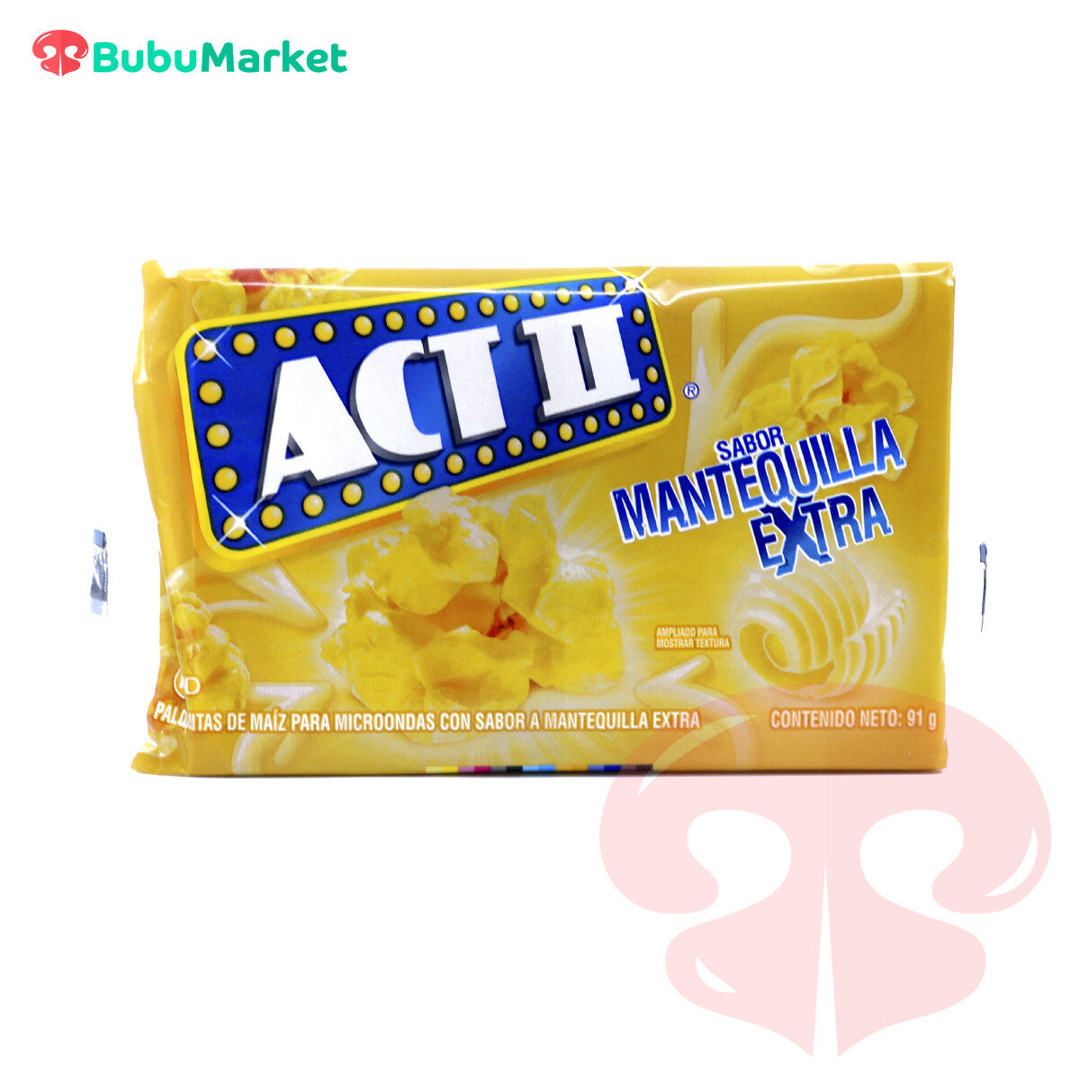 PIPOCAS ACT II SABOR MANTEQUILLA EXTRA 91 GR. PIPOCAS ACT II SABOR MANTEQUILLA EXTRA 91 GR.