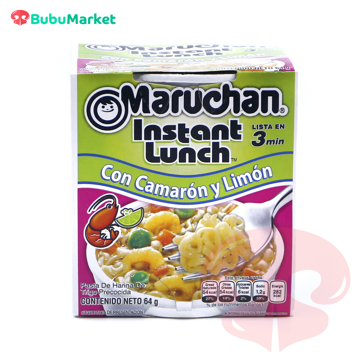 SOPA INSTANTANEA MARUCHAN INSTANT LUNCH SABOR CAMARON Y LIMON VASO DE 64 GR. SOPA INSTANTANEA MARUCHAN INSTANT LUNCH SABOR CAMARON Y LIMON VASO DE 64 GR.