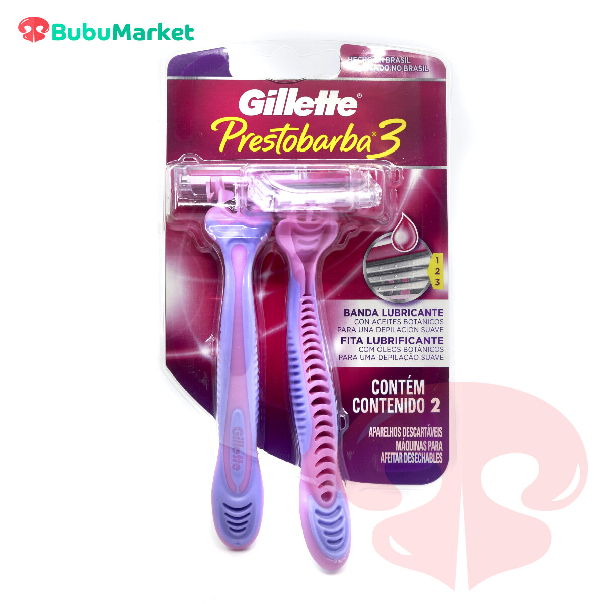AFEITADORA GILLETTE PRESTOBARBA 3 MUJER PACK DE 2 U. AFEITADORA GILLETTE PRESTOBARBA 3 MUJER PACK DE 2 U.