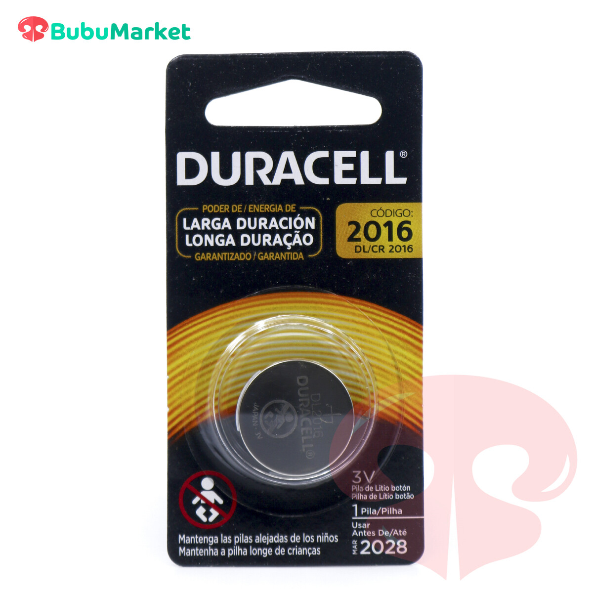 PILAS BATERIAS DURACELL 3V COD. 2016 PILAS BATERIAS DURACELL 3V COD. 2016
