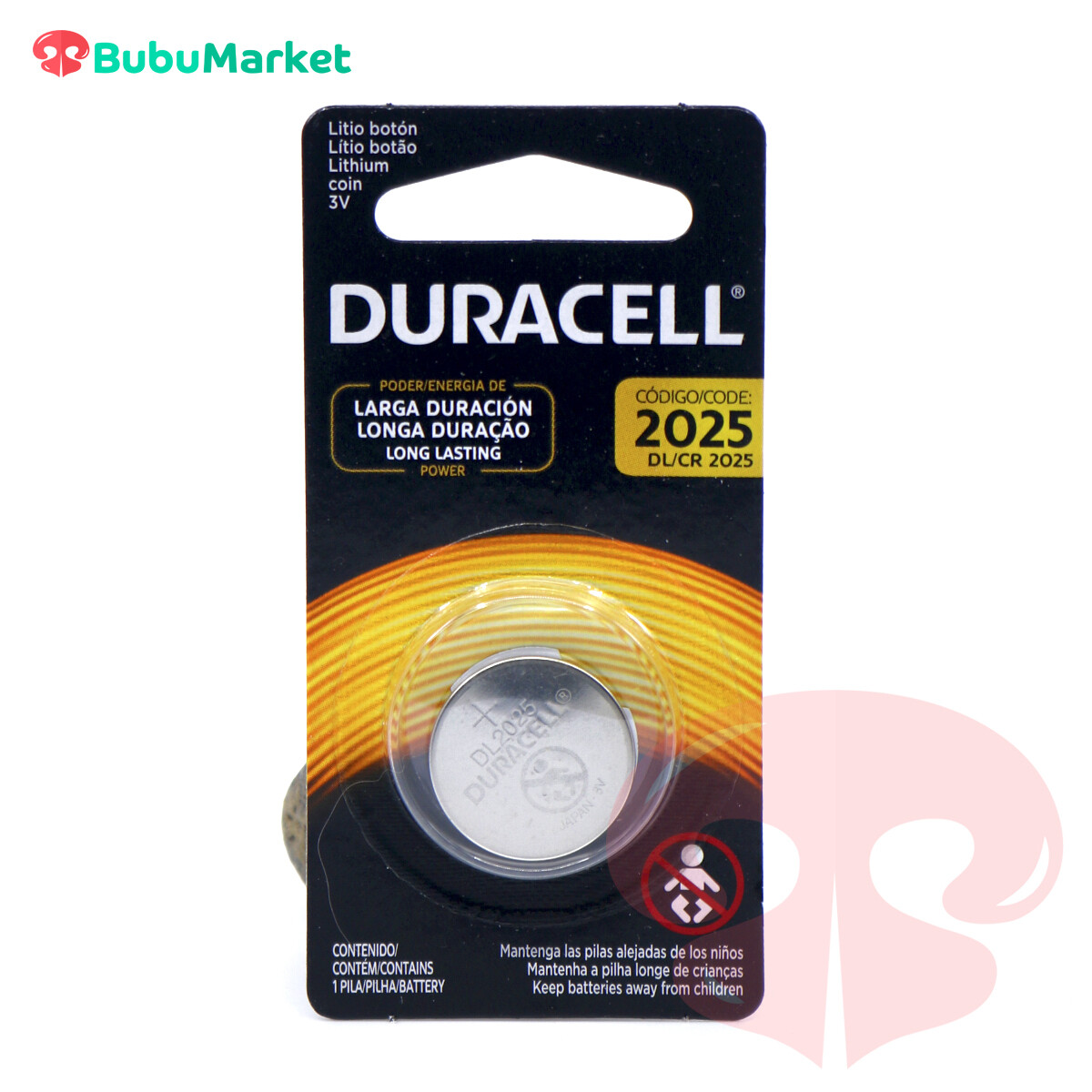 PILAS BATERIAS DURACELL 3V COD. 2025 PILAS BATERIAS DURACELL 3V COD. 2025