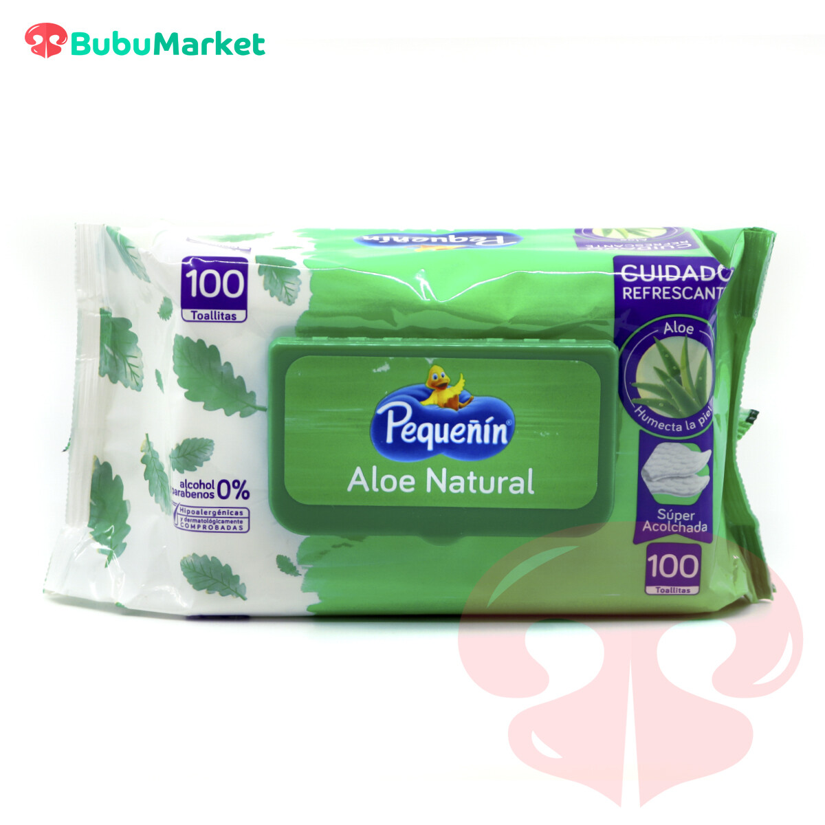 TOALLITAS HUMEDAS PEQUEÑIN ALOE NATURAL DE 100 U. TOALLITAS HUMEDAS PEQUEÑIN ALOE NATURAL DE 100 U.