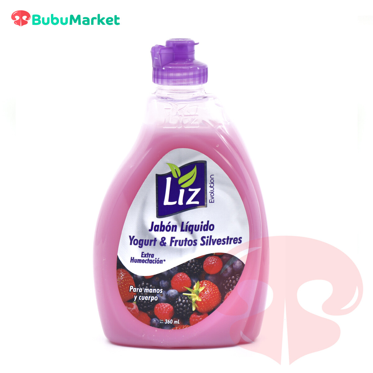 JABON LIQUIDO LIZ YOGURT Y FRUTOS SILVESTRES DE 360 ML. JABON LIQUIDO LIZ YOGURT Y FRUTOS SILVESTRES DE 360 ML.