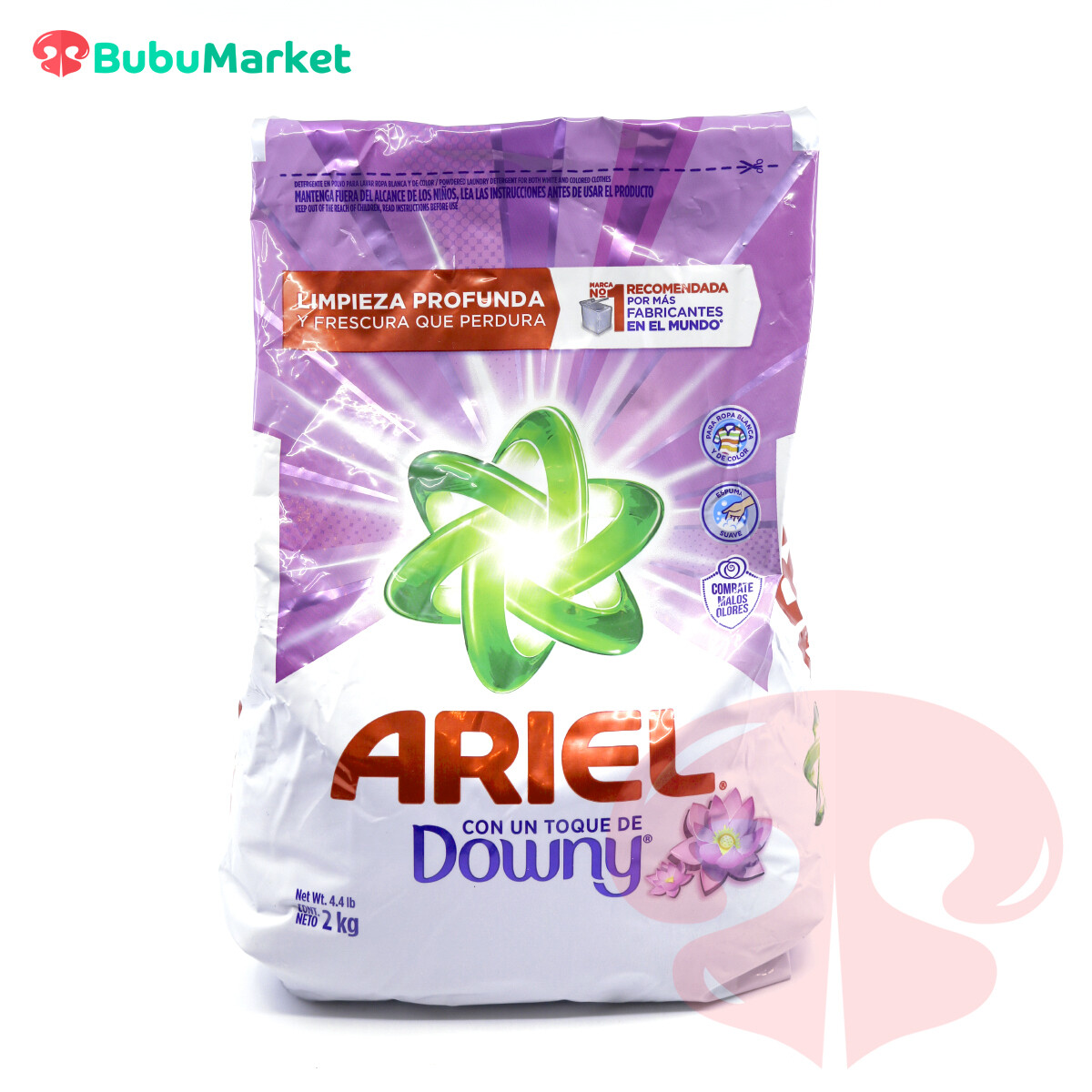DETERGENTE ARIEL CON UN TOQUE DE DOWNY 2 KG. DETERGENTE ARIEL CON UN TOQUE DE DOWNY 2 KG.