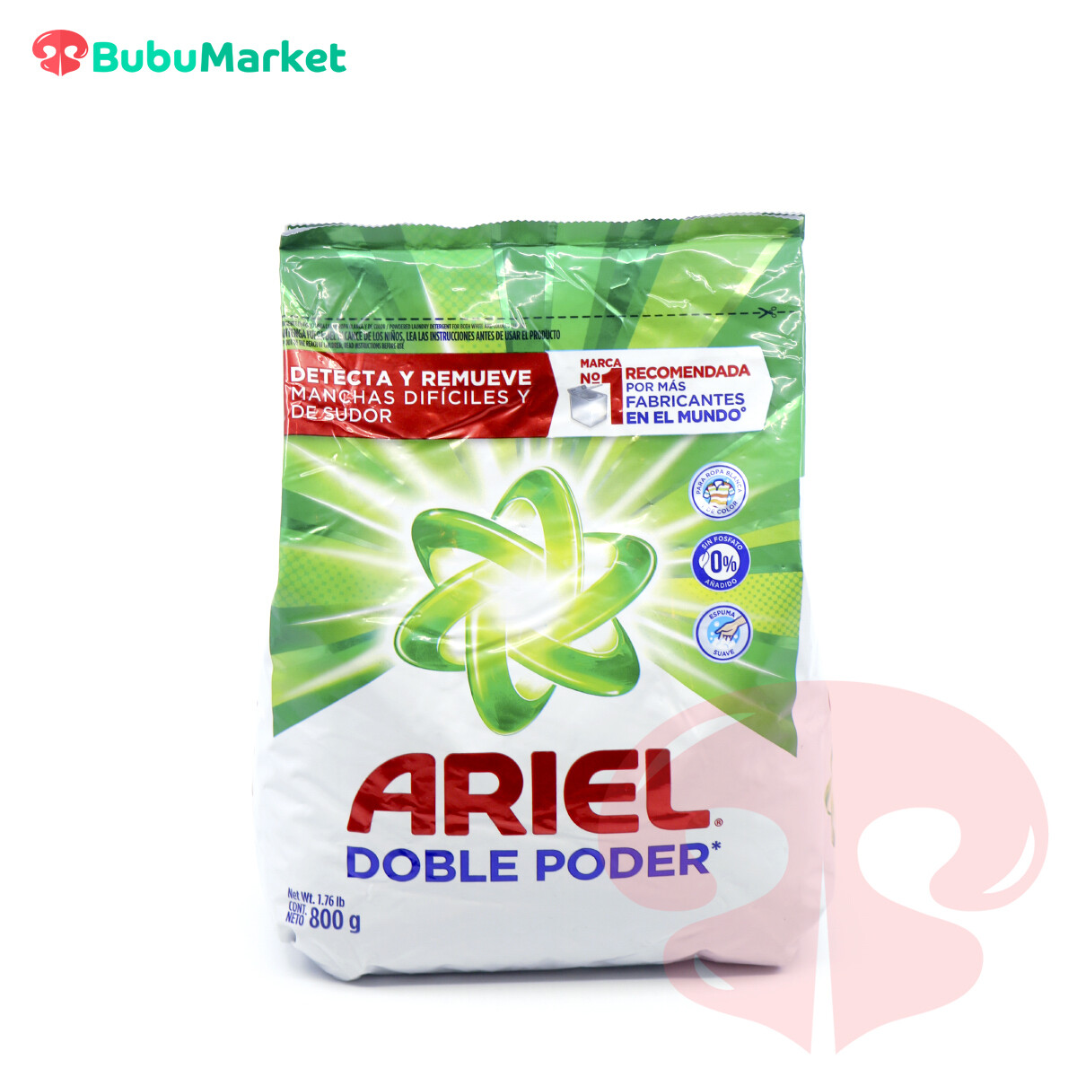 DETERGENTE ARIEL DOBLE PODER 800 GR. DETERGENTE ARIEL DOBLE PODER 800 GR.