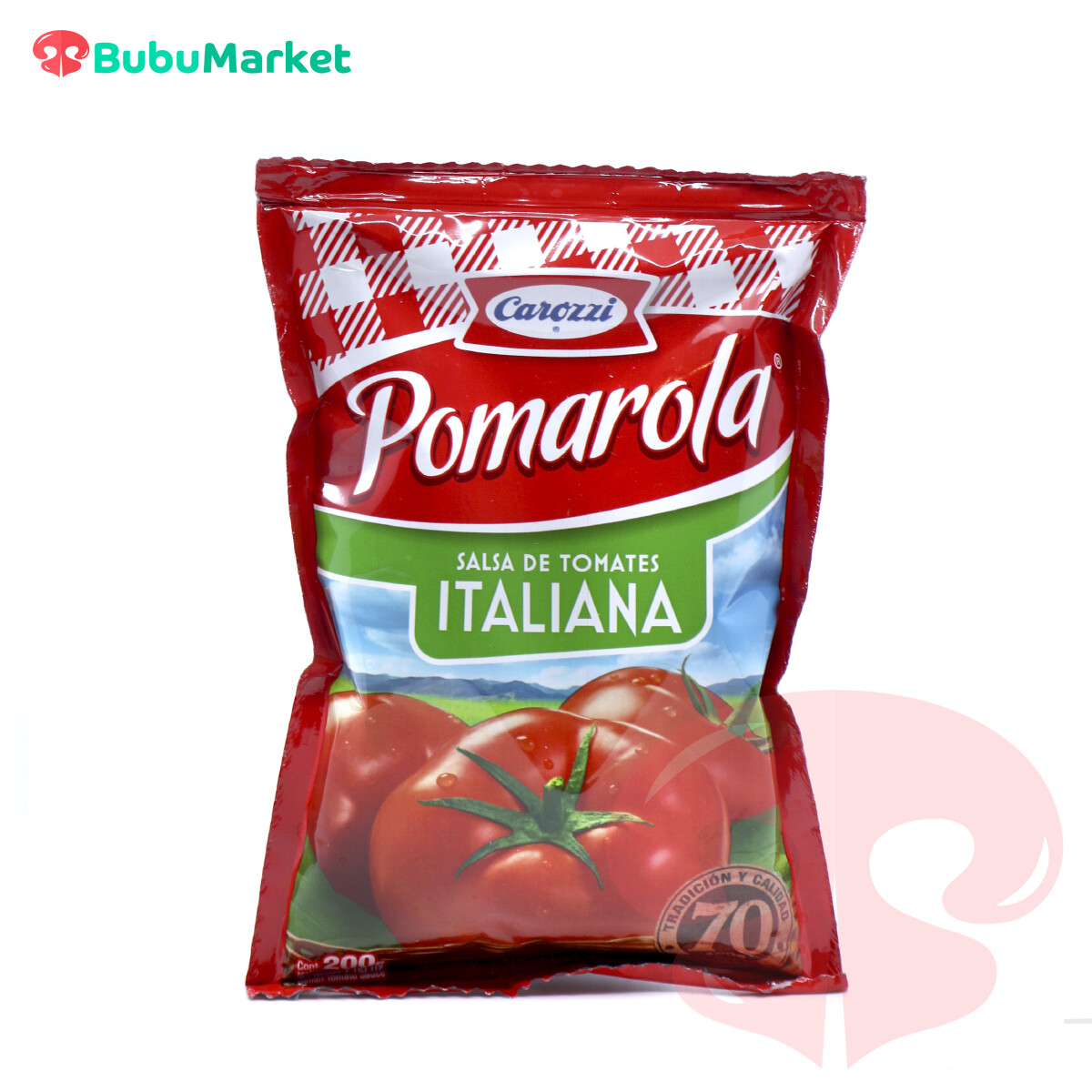 SALSA DE TOMATES CAROZZI ITALIANA POMAROLA DE 200 GR. SALSA DE TOMATES CAROZZI ITALIANA POMAROLA DE 200 GR.