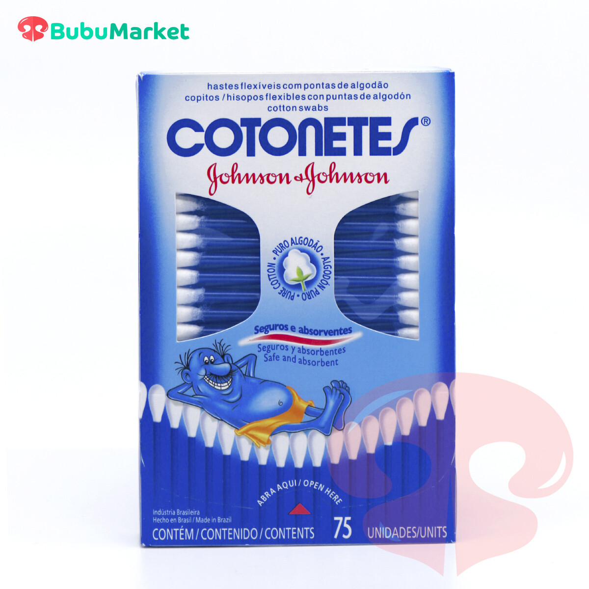 COTONETES JOHNSON & JOHNSON CAJA DE 75 U. COTONETES JOHNSON & JOHNSON CAJA DE 75 U.