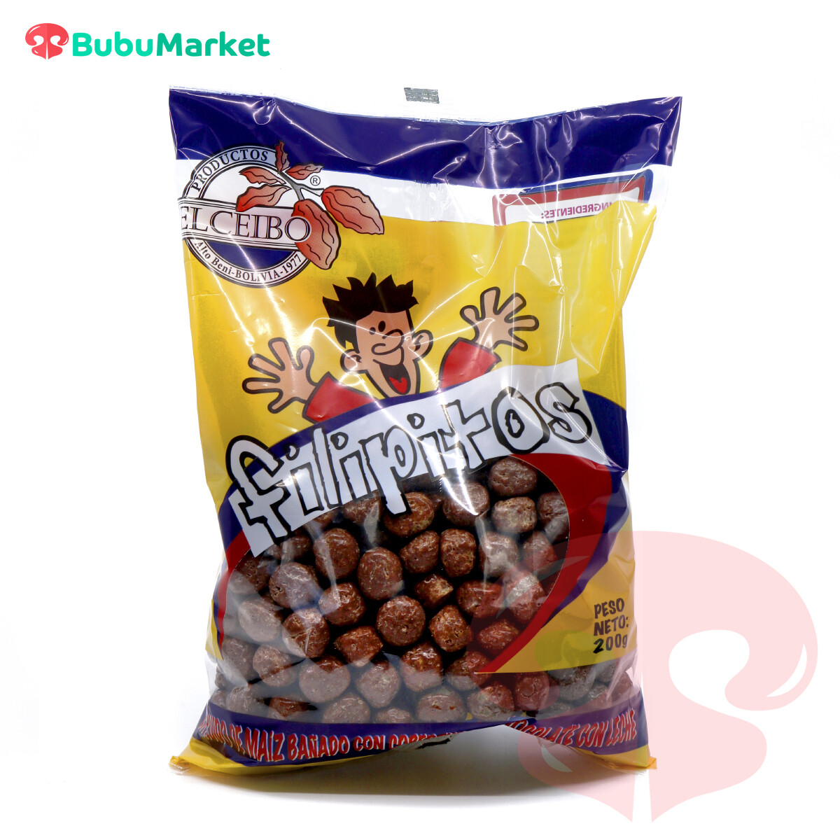 GRAGEAS DE CHOCOLATE FILIPITOS CEIBO BOLSA DE 200 GR. GRAGEAS DE CHOCOLATE FILIPITOS CEIBO BOLSA DE 200 GR.