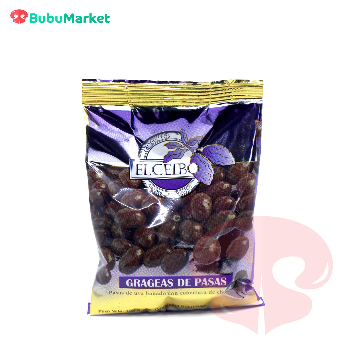 GRAGEAS DE PASAS CEIBO BOLSA DE 100 GR. GRAGEAS DE PASAS CEIBO BOLSA DE 100 GR.