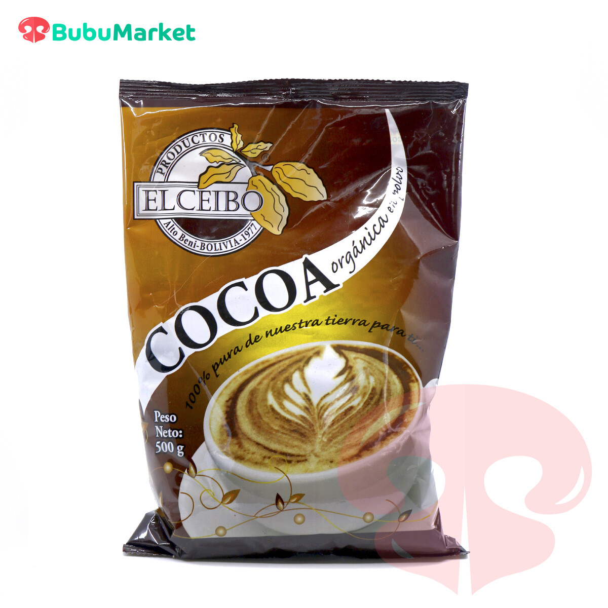 COCOA ORGANICA EL CEIBO BOLSA DE 500 GR. COCOA ORGANICA EL CEIBO BOLSA DE 500 GR.