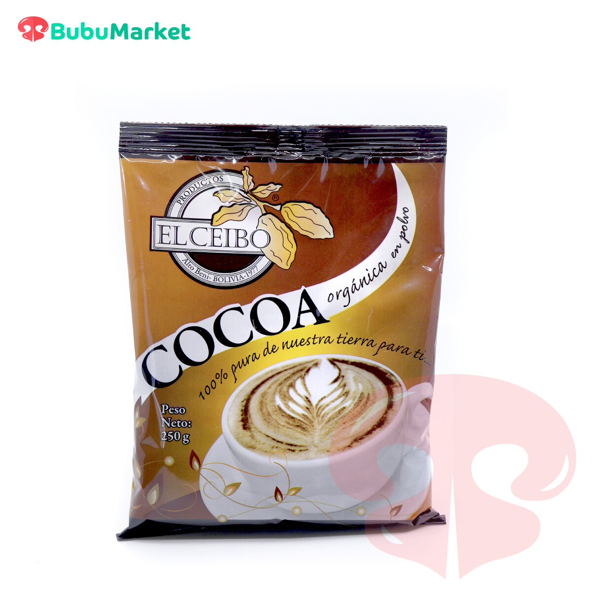 COCOA ORGANICA EL CEIBO BOLSA DE 250 GR. COCOA ORGANICA EL CEIBO BOLSA DE 250 GR.