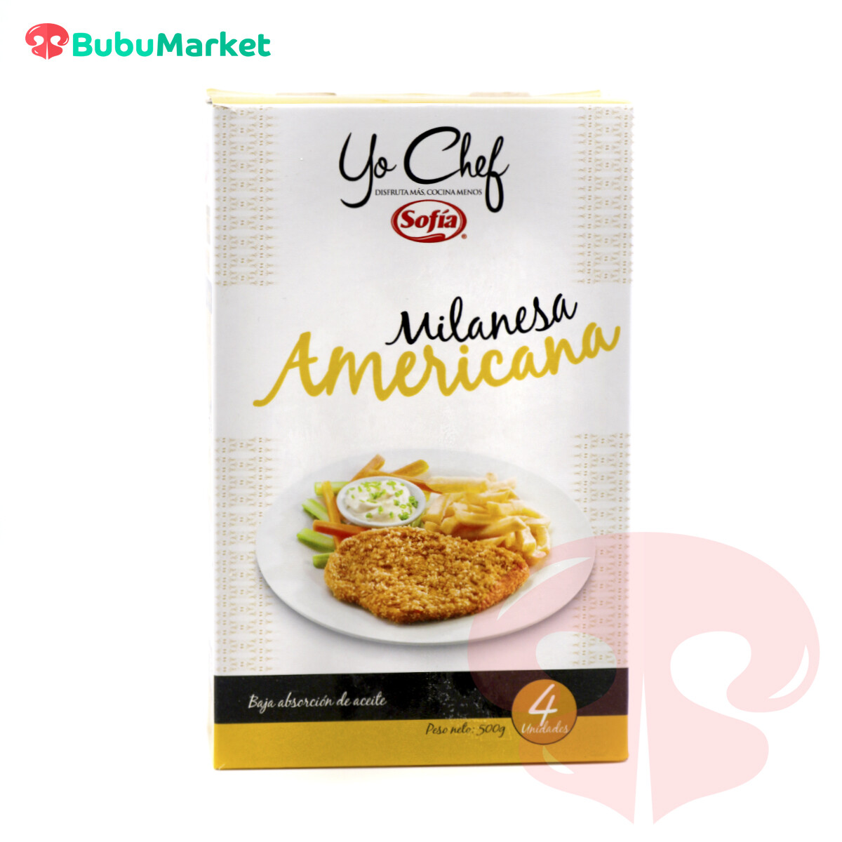 MILANESA AMERICANA DE POLLO SOFIA EN CAJA DE 500 GR. MILANESA AMERICANA DE POLLO SOFIA EN CAJA DE 500 GR.