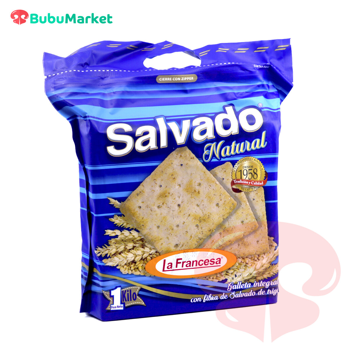 GALLETAS SALVADO NATURAL LA FRANCESA PAQUETE DE 1 KILO GALLETAS SALVADO NATURAL LA FRANCESA PAQUETE DE 1 KILO