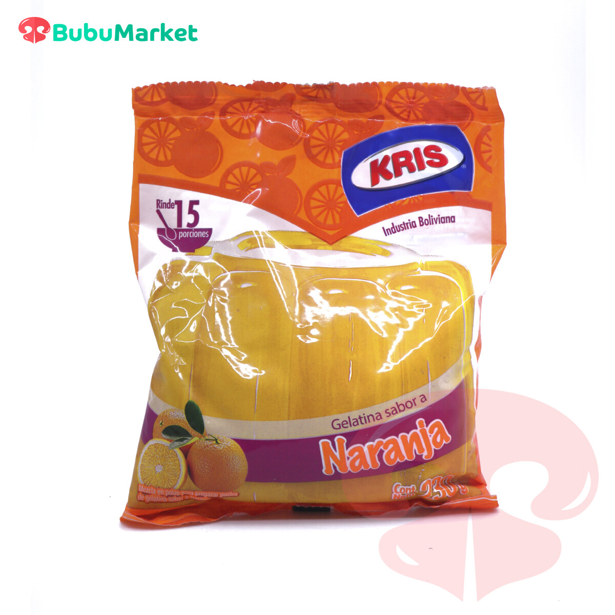 GELATINA KRIS SABOR NARANJA BOLSA DE 230 GR. GELATINA KRIS SABOR NARANJA BOLSA DE 230 GR.