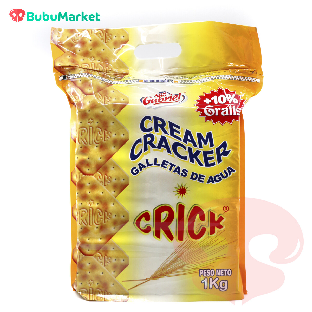 GALLETAS DE AGUA SAN GABRIEL CRICK CREAM CRACKER DE 1 K. GALLETAS DE AGUA SAN GABRIEL CRICK CREAM CRACKER DE 1 K.