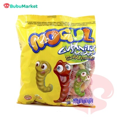 GOMITAS MOGUL GUSANITOS ACIDOS ARCOR BOLSA DE 500 GR. GOMITAS MOGUL GUSANITOS ACIDOS ARCOR BOLSA DE 500 GR.