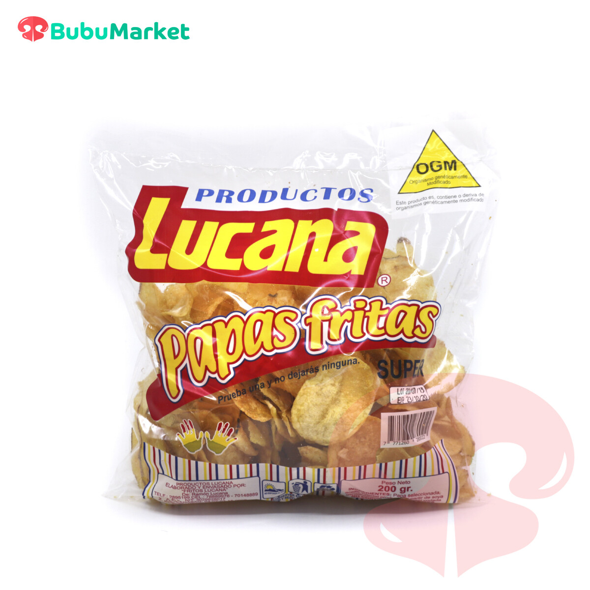 PAPAS FRITAS SUPER LUCANA BOLSA DE 200 GR. PAPAS FRITAS SUPER LUCANA BOLSA DE 200 GR.