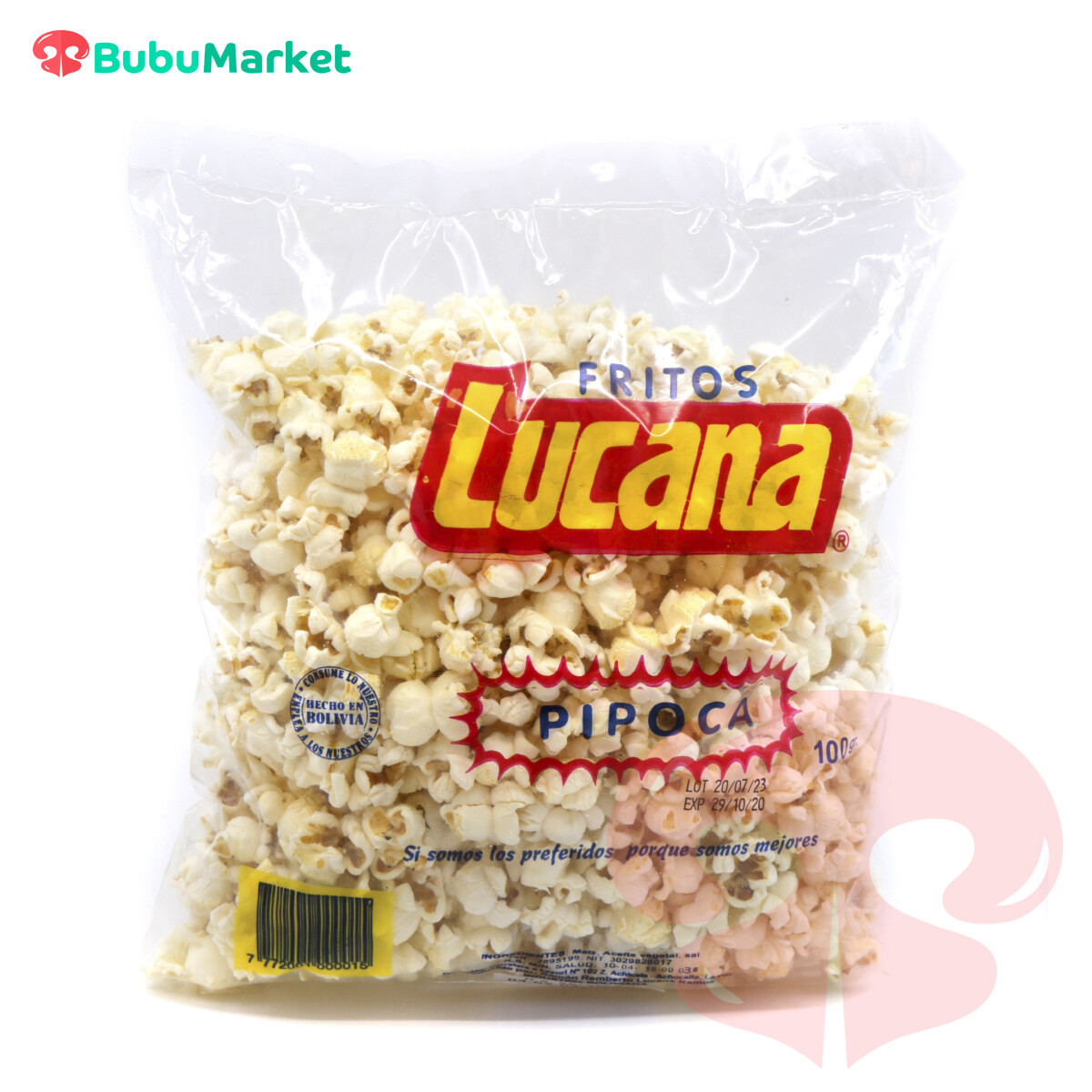 PIPOCAS LUCANA BOLSA DE 100 GR. PIPOCAS LUCANA BOLSA DE 100 GR.