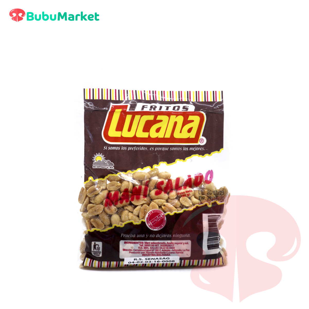 MANI SALADO LUCANA BOL 170 GR. MANI SALADO LUCANA BOL 170 GR.