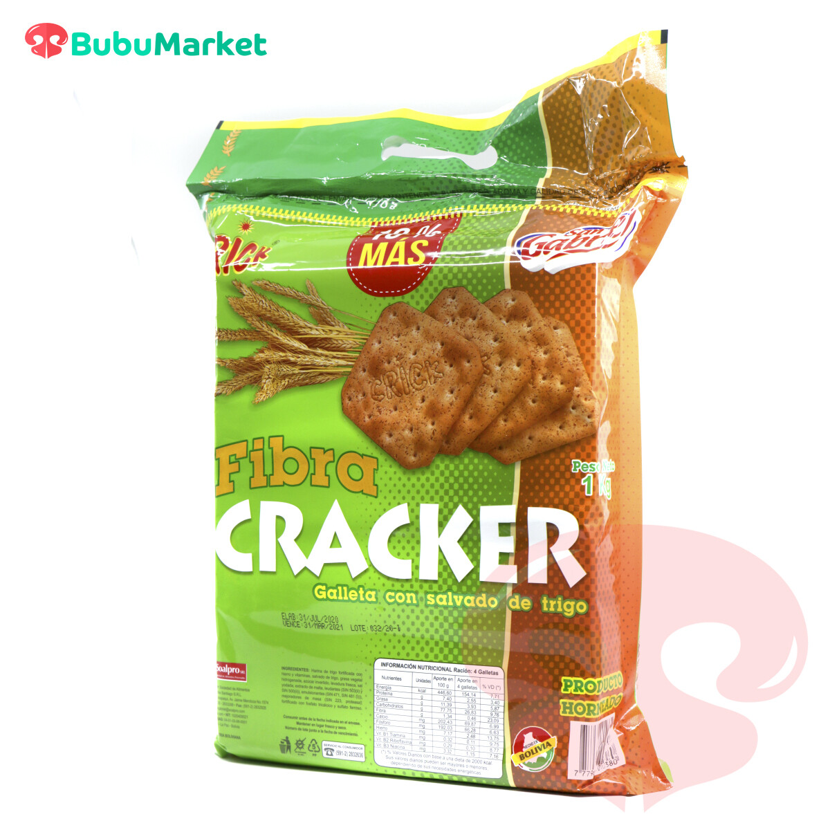 GALLETAS SAN GABRIEL CON SALVADO DE TRIGO FIBRA CRACKER DE 1 K. GALLETAS SAN GABRIEL CON SALVADO DE TRIGO FIBRA CRACKER DE 1 K.