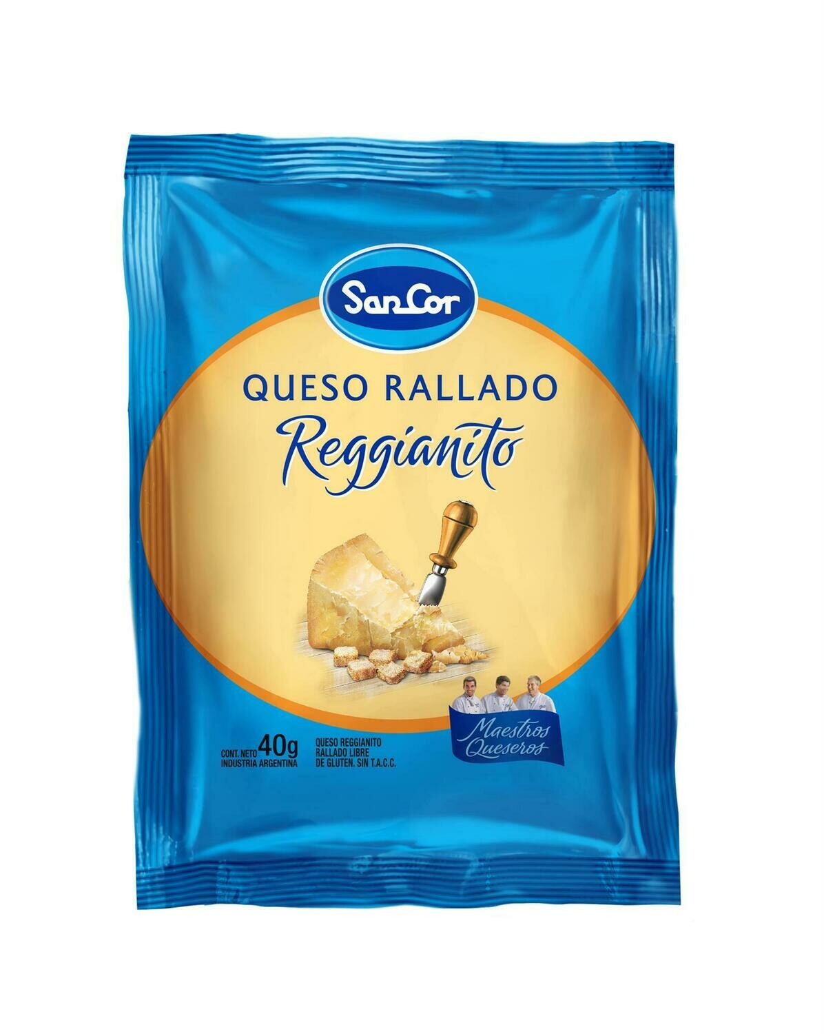 QUESO RALLADO REGGIANITOS SANCOR DE 40 GR. QUESO RALLADO REGGIANITOS SANCOR DE 40 GR.