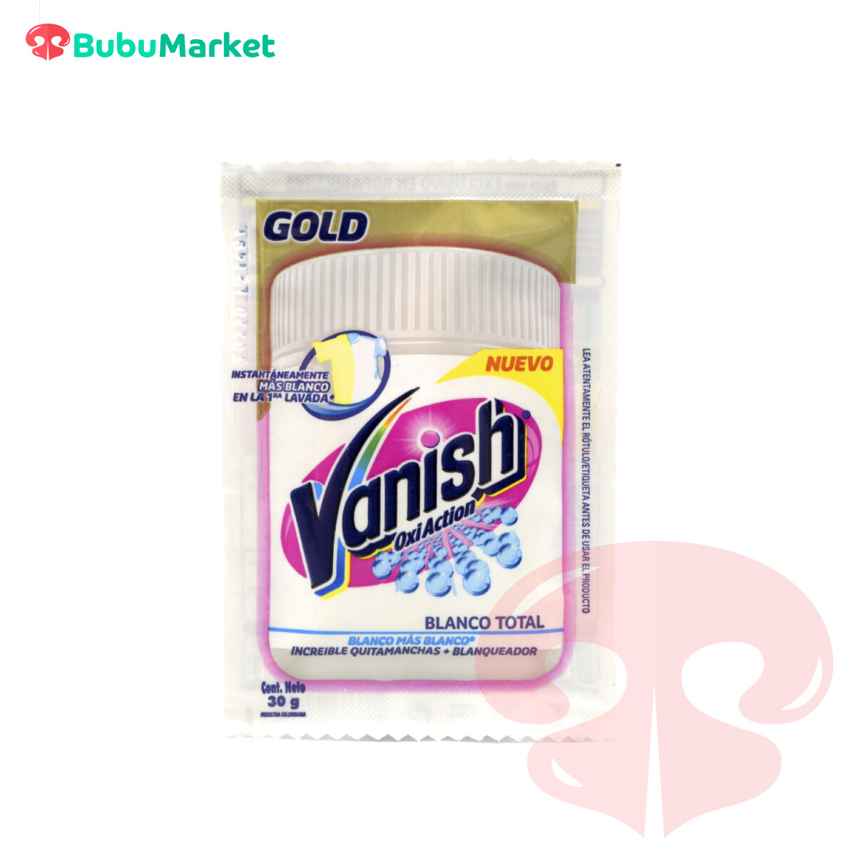 QUITAMANCHAS VANISH POLVO SACHET DE 30 GR. BLANCO MAS BLANCO QUITAMANCHAS VANISH POLVO SACHET DE 30 GR. BLANCO MAS BLANCO