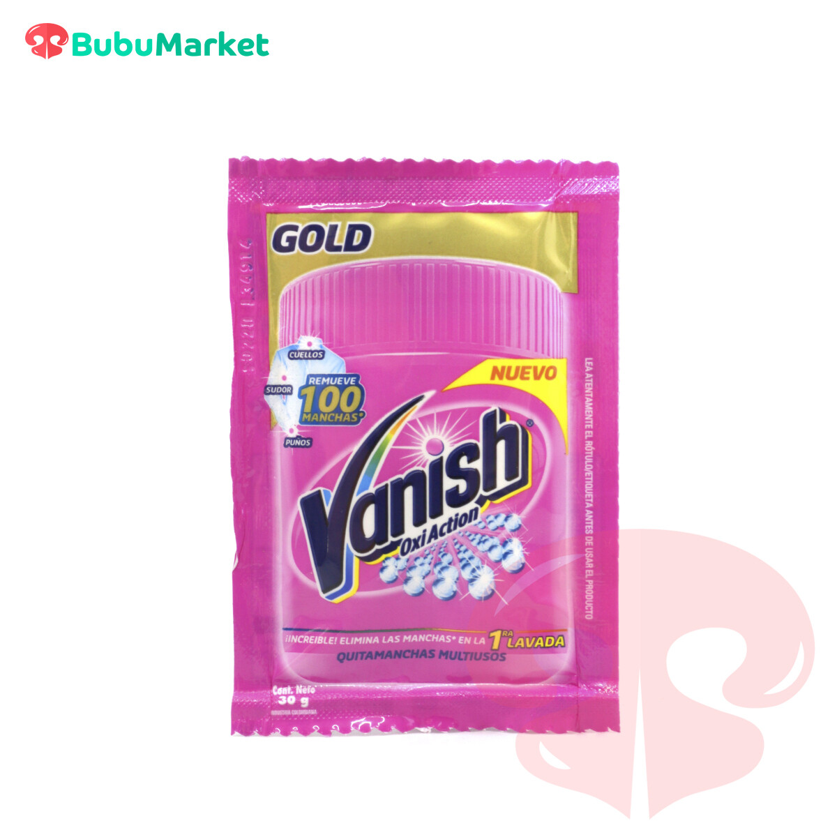 QUITAMANCHAS VANISH POLVO SACHET DE 30 GR. OXI ACTION MULTI POWER QUITAMANCHAS VANISH POLVO SACHET DE 30 GR. OXI ACTION MULTI POWER