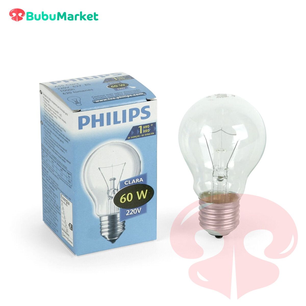 FOCO PHILIPS 60 W. - 1 UNIDAD FOCO PHILIPS 60 W. - 1 UNIDAD