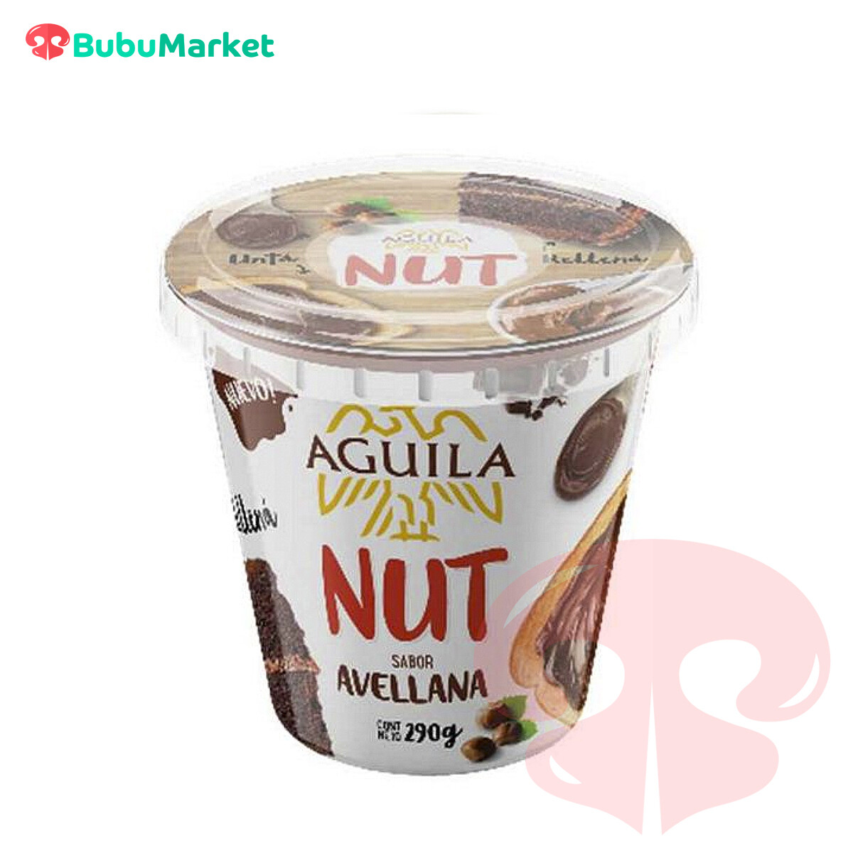 PASTA NUT DE AVELLANAS AGUILA VASO DE 290 GR. PASTA NUT DE AVELLANAS AGUILA VASO DE 290 GR.