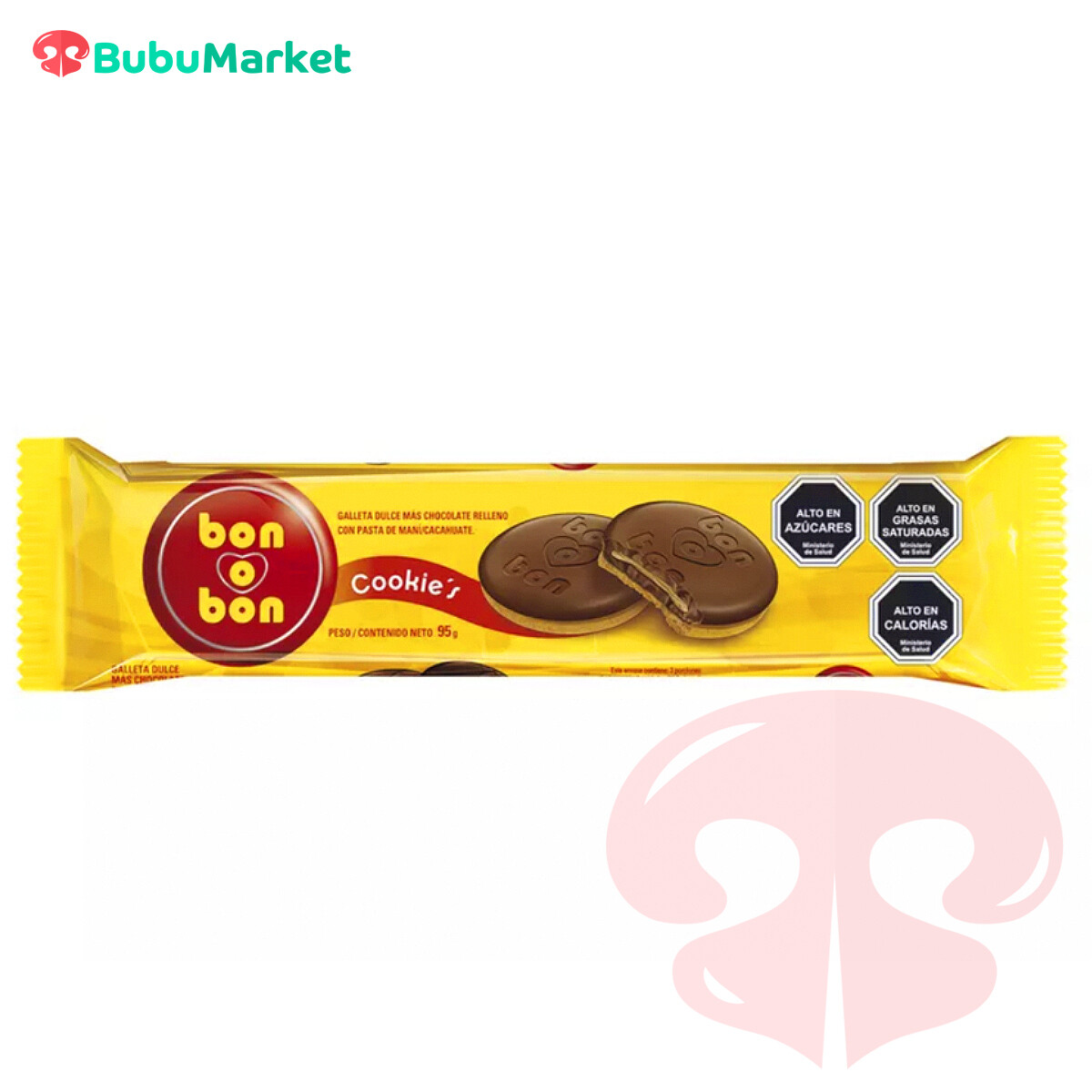 BON O BON COOKIES GALLETA DULCE Y CHOCOLATE RELLENO CON PASTA DE MANI ARCOR 95 GR. BON O BON COOKIES GALLETA DULCE Y CHOCOLATE RELLENO CON PASTA DE MANI ARCOR 95 GR.