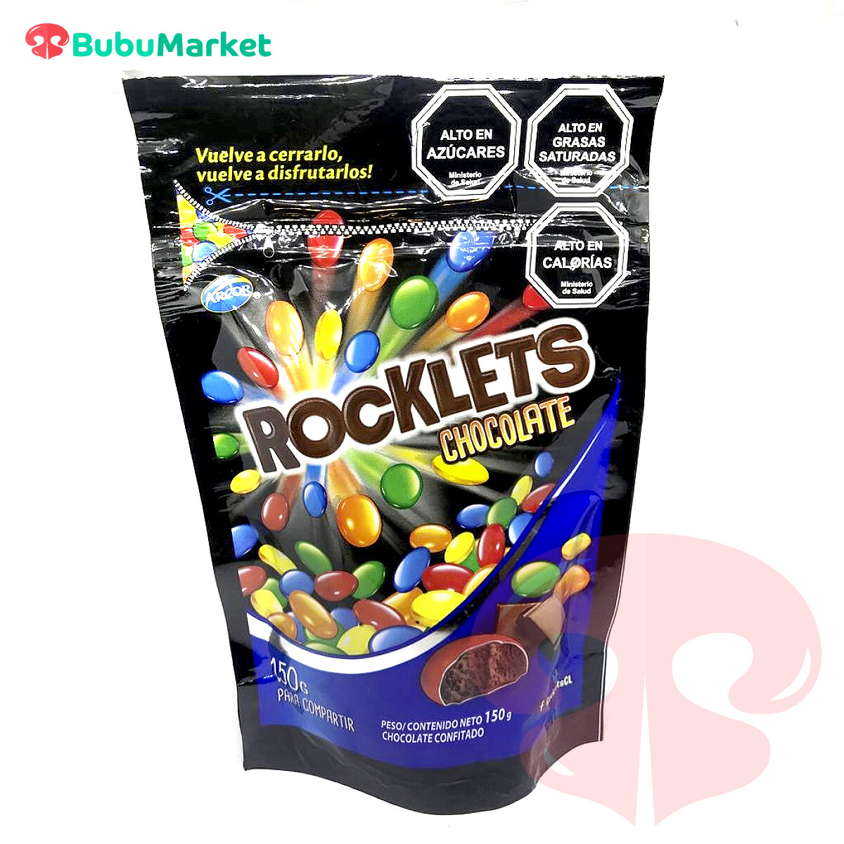 ROCKLETS CHOCOLATE CONFITADO ARCOR BOLSA DE 150 GR. ROCKLETS CHOCOLATE CONFITADO ARCOR BOLSA DE 150 GR.