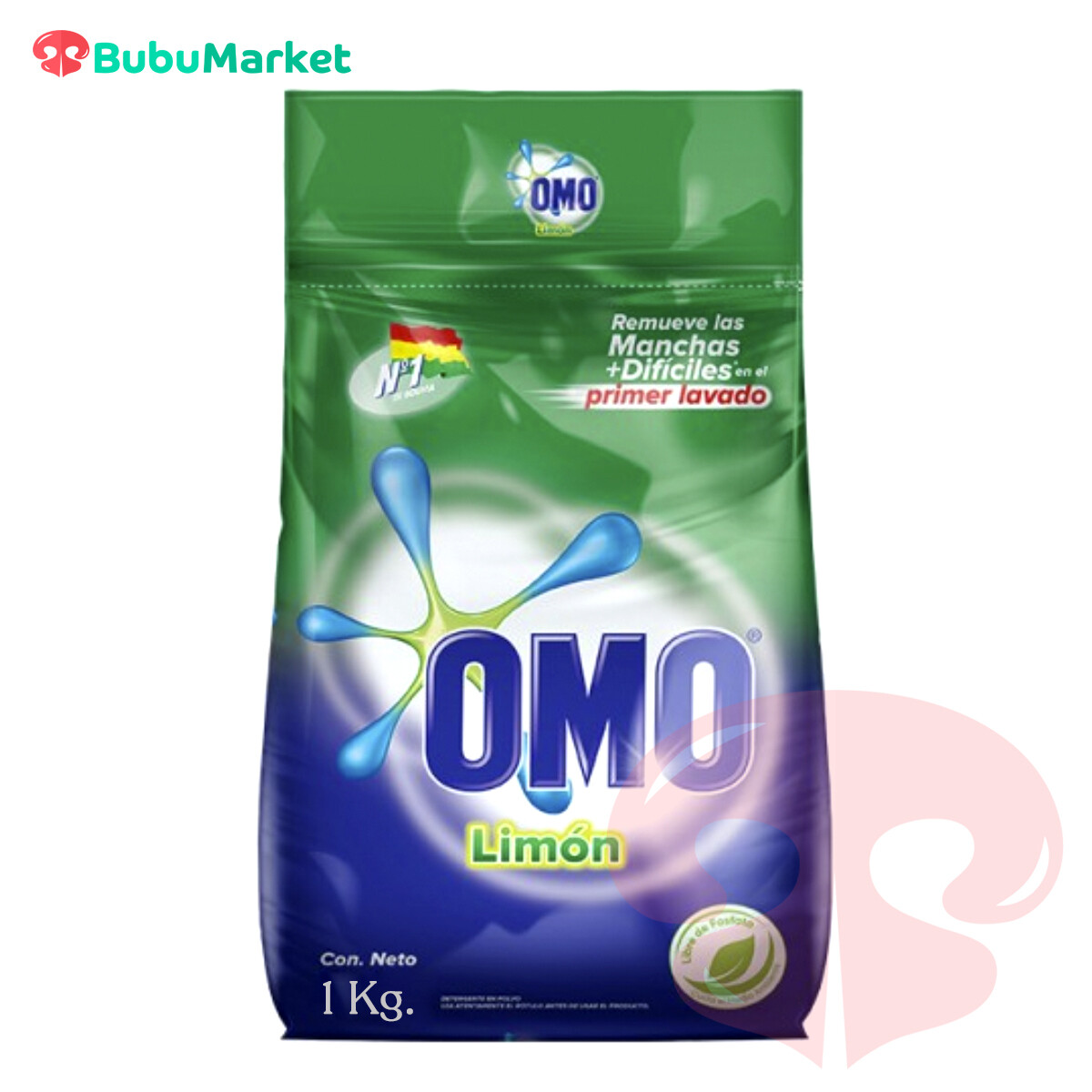 DETERGENTE EN POLVO OMO LIMON 1 KG. DETERGENTE EN POLVO OMO LIMON 1 KG.