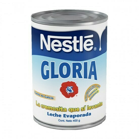 LECHE EVAPORADA GLORIA LATA DE 395 GR. LECHE EVAPORADA GLORIA LATA DE 395 GR.