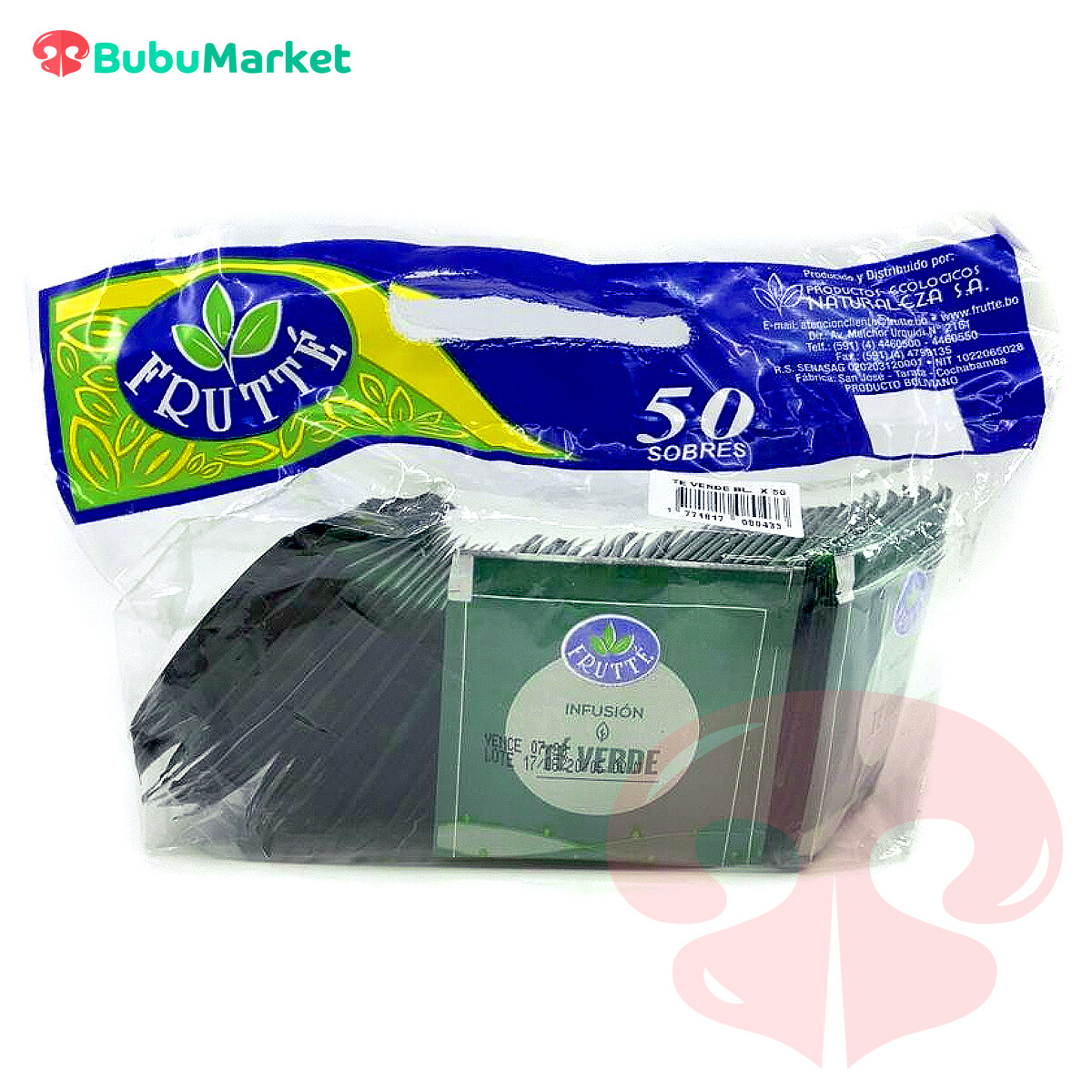TE VERDE FRUTTE BOLSA DE 50 U. TE VERDE FRUTTE BOLSA DE 50 U.