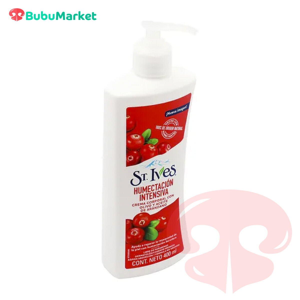 CREMA CORPORAL ST IVES HUMECTACION INTENSA OLIVO Y ACEITE DE ARANDANO 400 ML. CREMA CORPORAL ST IVES HUMECTACION INTENSA OLIVO Y ACEITE DE ARANDANO 400 ML.