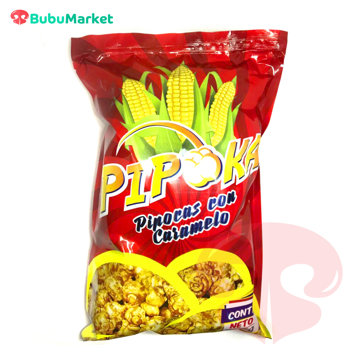PIPOKA, PIPOCAS CON CARAMELO BOLSA DE 100 GR. PIPOKA, PIPOCAS CON CARAMELO BOLSA DE 100 GR.