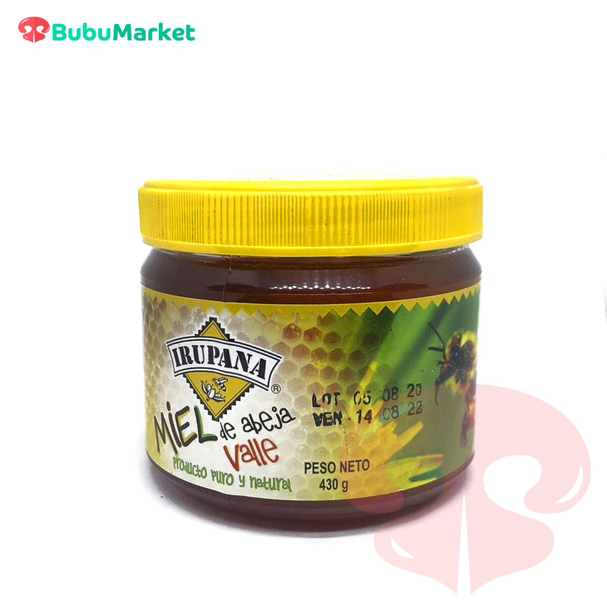 MIEL DE ABEJA YUNGAS IRUPANA FRASCO DE 430 GR. MIEL DE ABEJA YUNGAS IRUPANA FRASCO DE 430 GR.