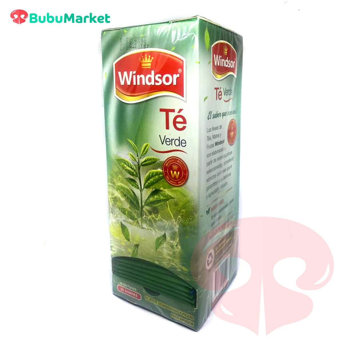 TE VERDE WINDSOR CAJA DE 50 U. TE VERDE WINDSOR CAJA DE 50 U.