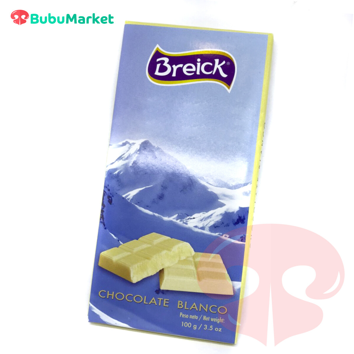 CHOCOLATE BLANCO BREICK TABLETA 100 GR. CHOCOLATE BLANCO BREICK TABLETA 100 GR.
