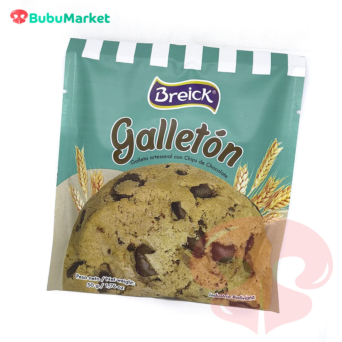 GALLETON CHIPS DE CHOCOLATE BREICK 50 GR. GALLETON CHIPS DE CHOCOLATE BREICK 50 GR.