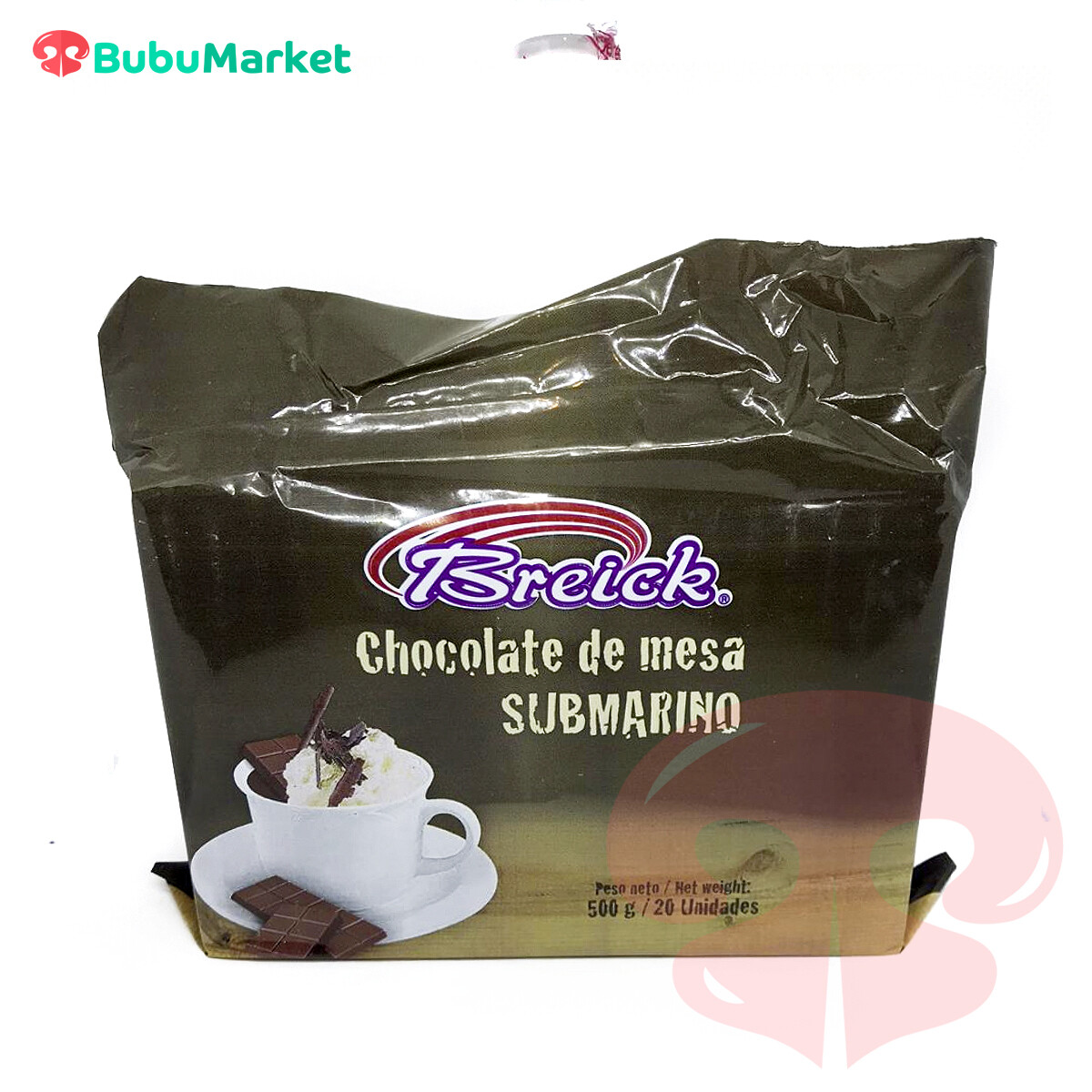 CHOCOLATE DE MESA SUBMARINO BREICK 20 U.
(500 GR.) CHOCOLATE DE MESA SUBMARINO BREICK 20 U.
(500 GR.)