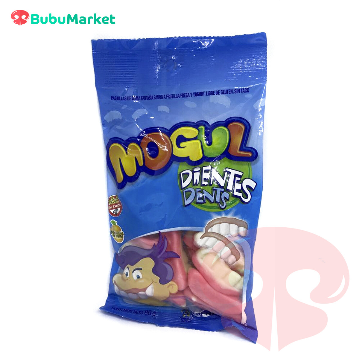 GOMITAS MOGUL DIENTES ARCOR BOLSITA DE 80 GR. GOMITAS MOGUL DIENTES ARCOR BOLSITA DE 80 GR.