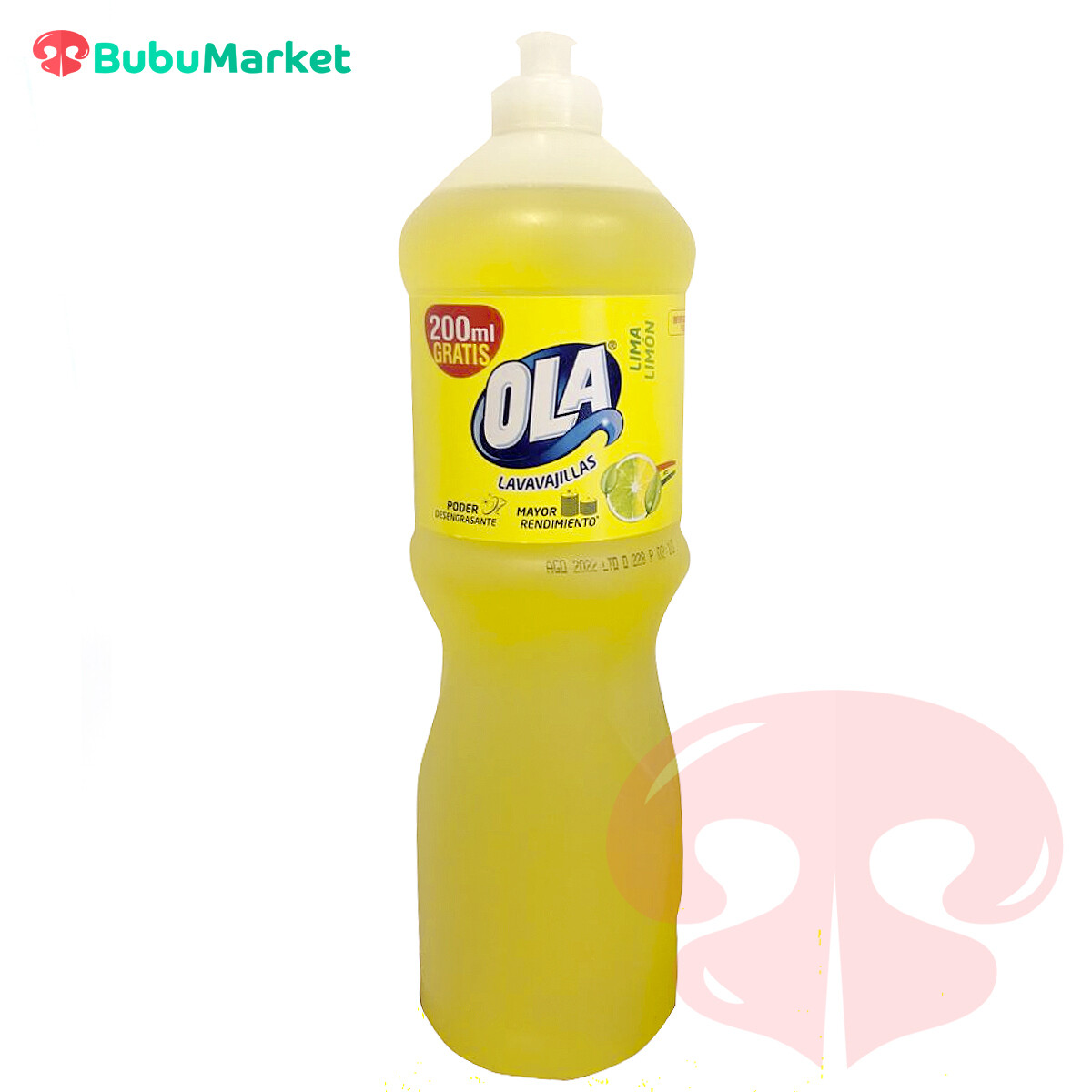 LAVAVAJILLAS OLA LIMA LIMON 1250 ML. LAVAVAJILLAS OLA LIMA LIMON 1250 ML.