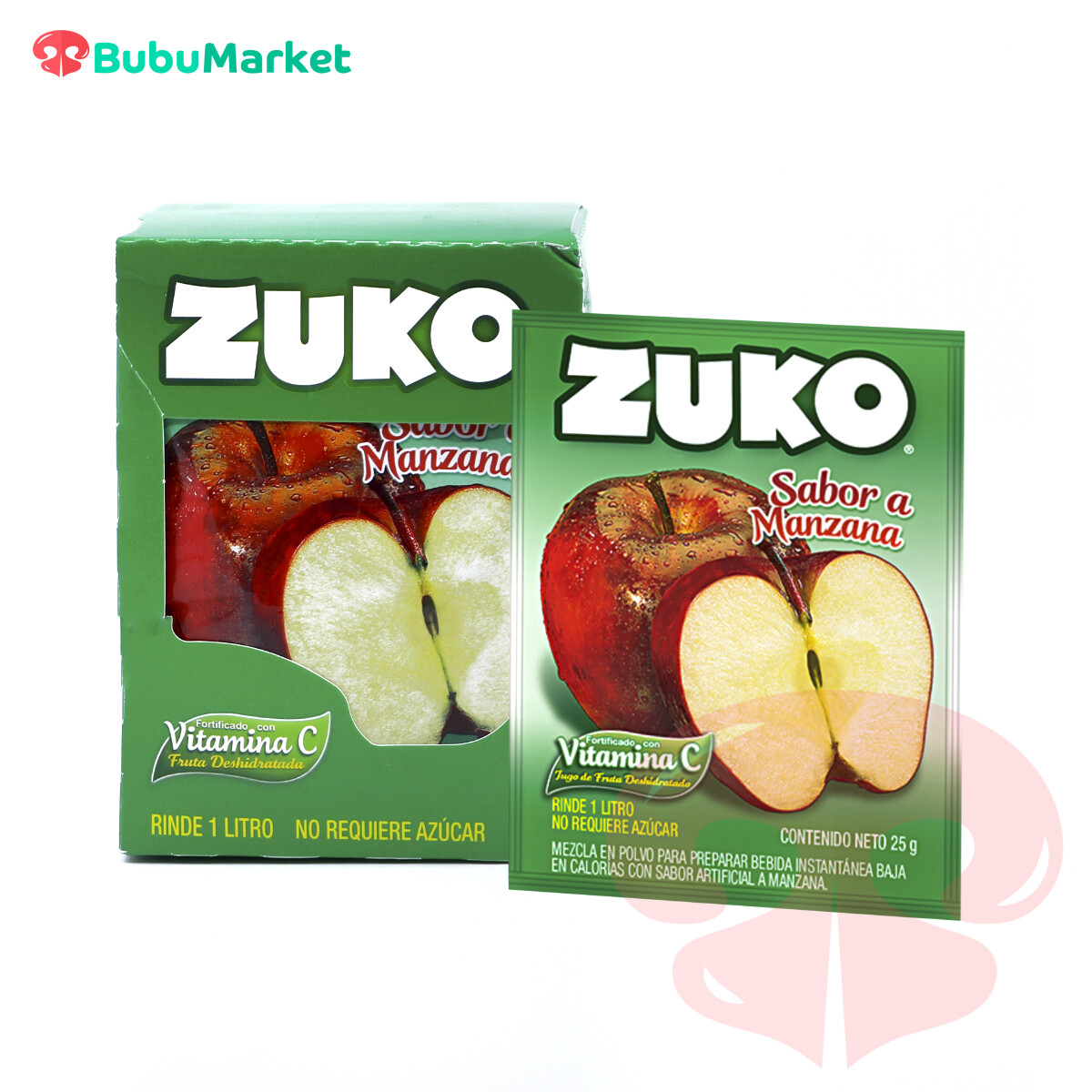 REFRESCO ZUKO MANZANA SOBRE DE 25 GR. REFRESCO ZUKO MANZANA SOBRE DE 25 GR.
