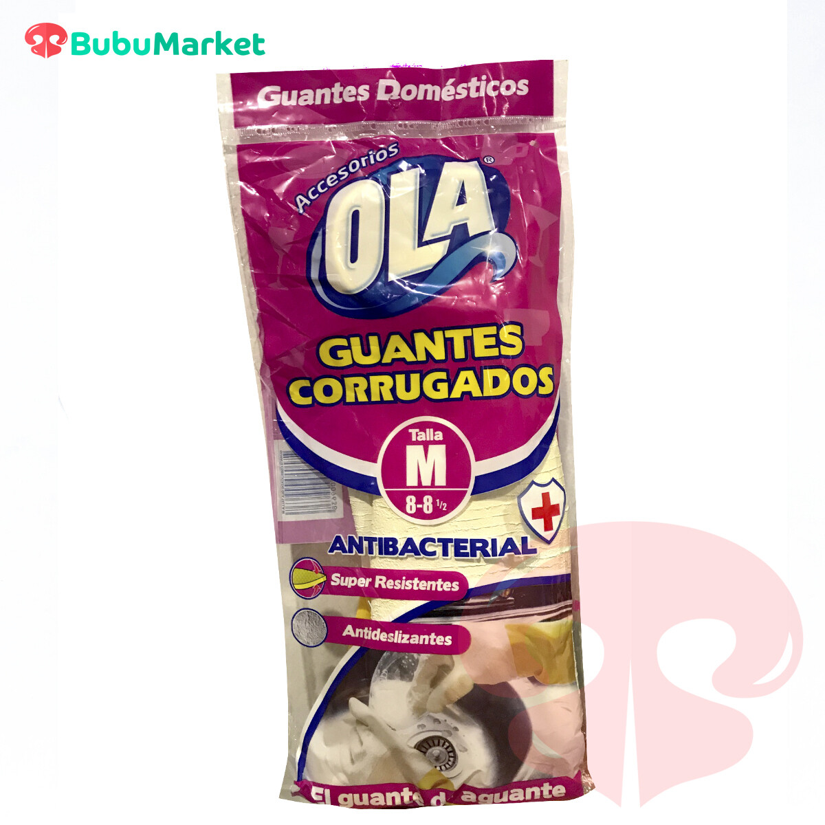 GUANTES CORRUGADOS OLA TALLA M (8-8y1/2) GUANTES CORRUGADOS OLA TALLA M (8-8y1/2)