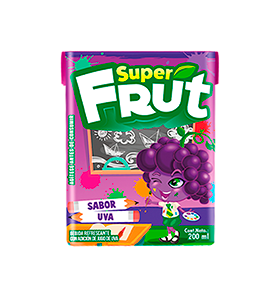 SUPER FRUT UVA CAJA 200 ML. SUPER FRUT UVA CAJA 200 ML.