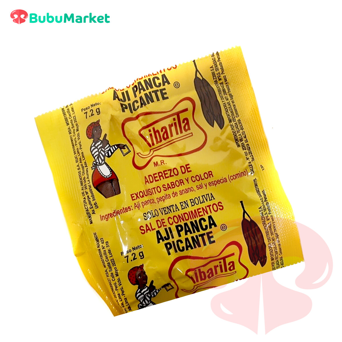 SIBARITA AJI PANCA PICANTE BOLSITA DE 7,2 GR. SIBARITA AJI PANCA PICANTE BOLSITA DE 7,2 GR.