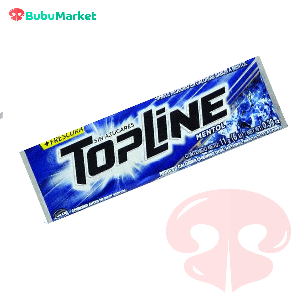 CHICLE TOP LINE MENTOL 11 GR. CHICLE TOP LINE MENTOL 11 GR.